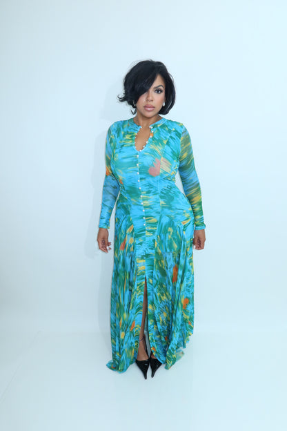 Tropical Mirage Maxi Dress