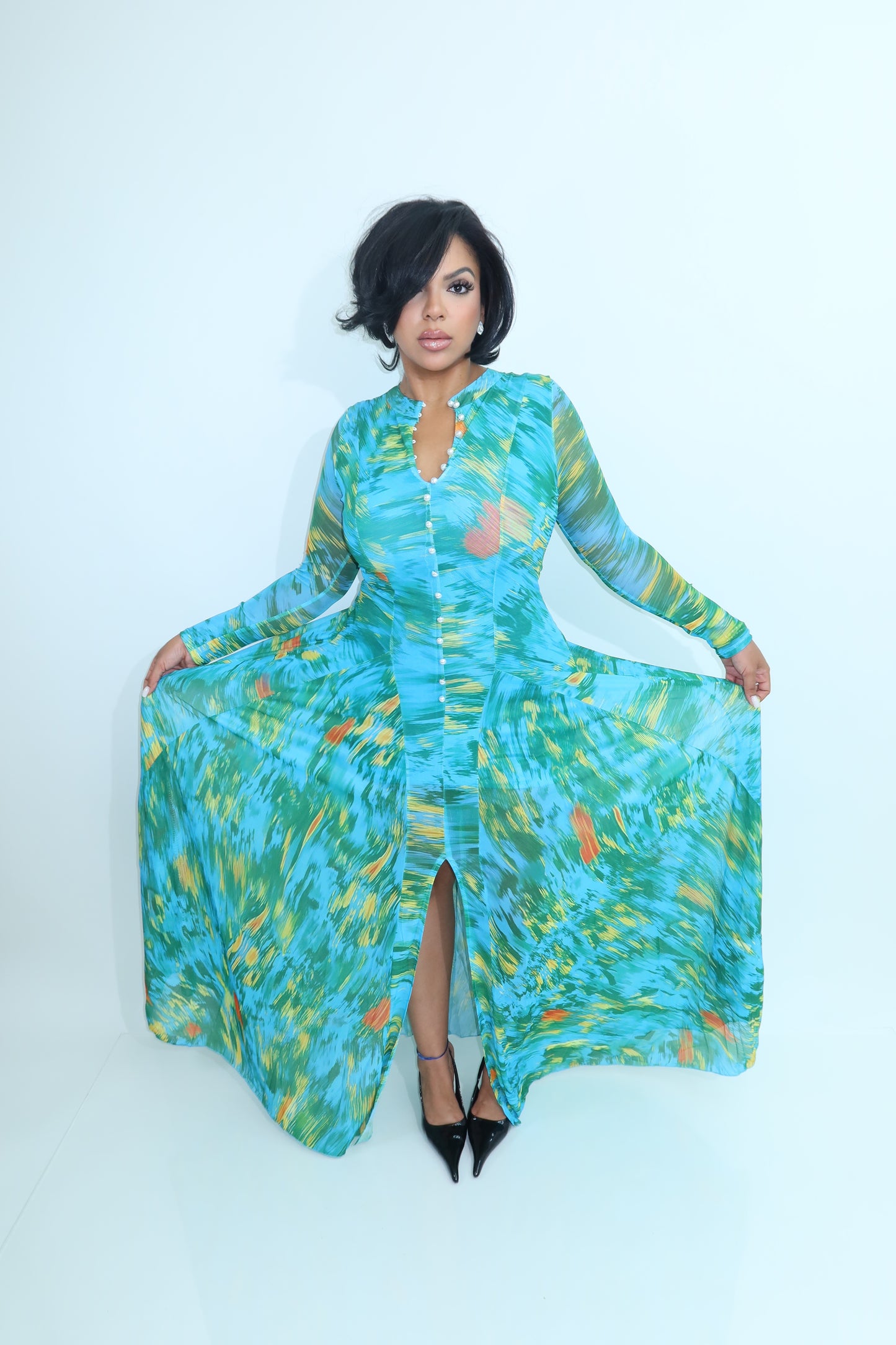 Tropical Mirage Maxi Dress